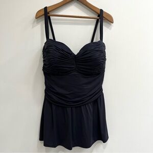 Bleu Rod Beattie Black Skirted Swimsuit Modest Classic Timeless Plus Size 22W
